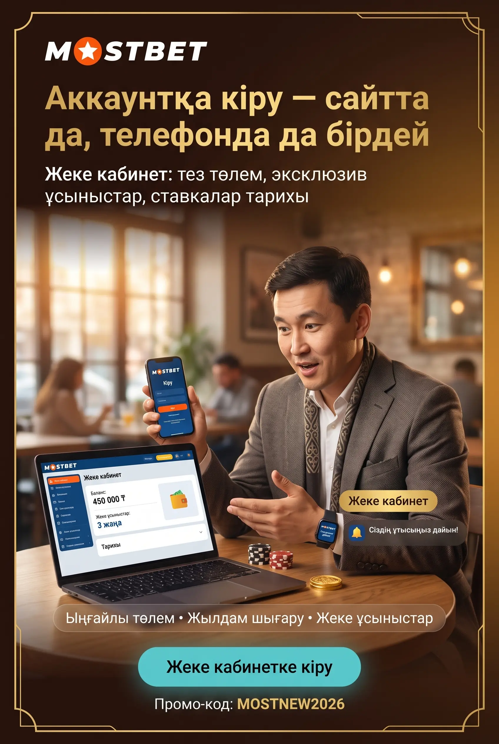 Мостбет Казахстан ресми сайтқа кіру